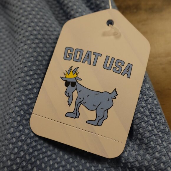 GOAT USA Mesh Shorts Men’s Small Carolina Blue Dot Print Athletic NWT - Picture 3 of 12